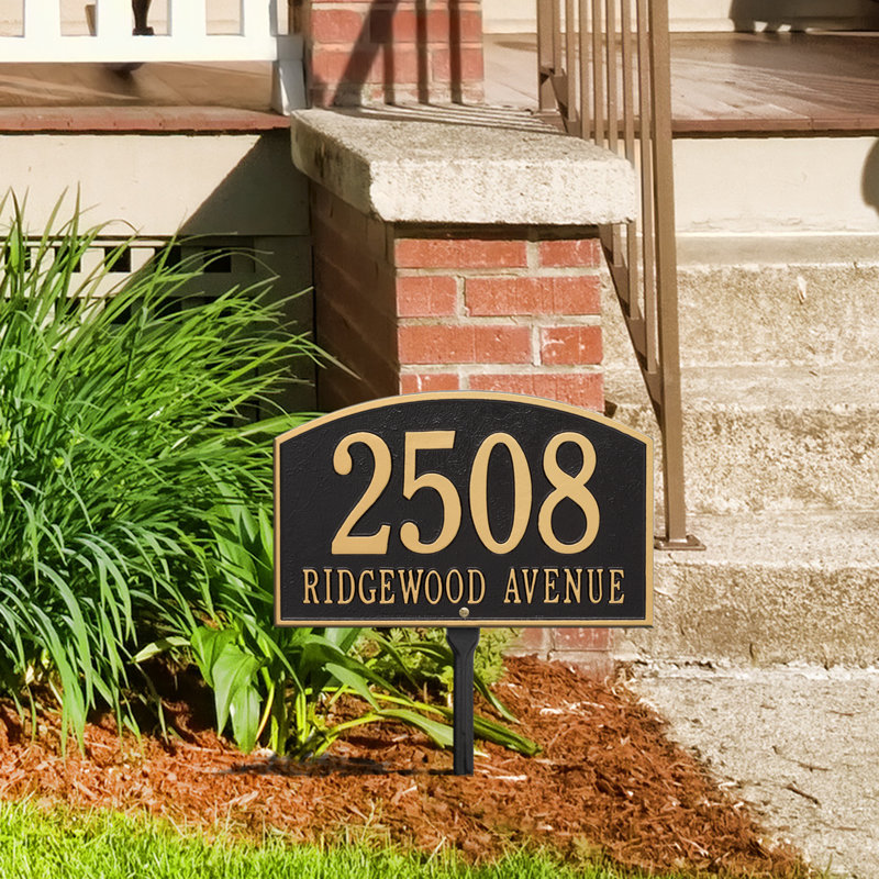 Old Century Legacy 2Line Lawn Address Sign & Reviews Wayfair